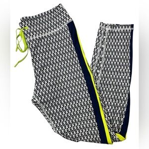 THE UPSIDE Womens Leggings Size 10 Activewear Athletic Black White Blue